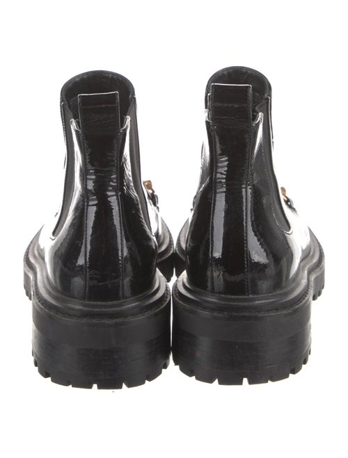 Tory Burch Patent Leather Combat Boots