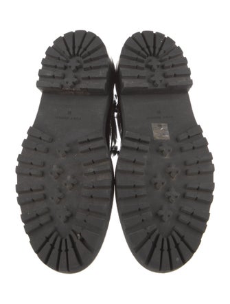 Tory Burch Patent Leather Combat Boots