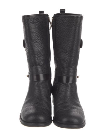 Tory Burch Leather Moto Boots
