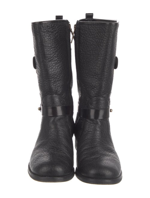 Tory Burch Leather Moto Boots