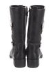 Tory Burch Leather Moto Boots