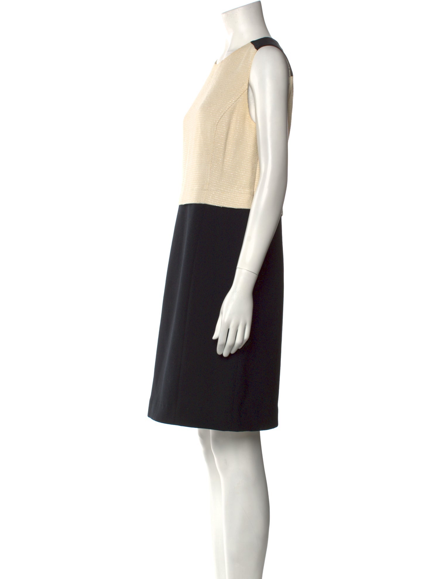 Tory Burch Colorblock Pattern Knee-Length Dress