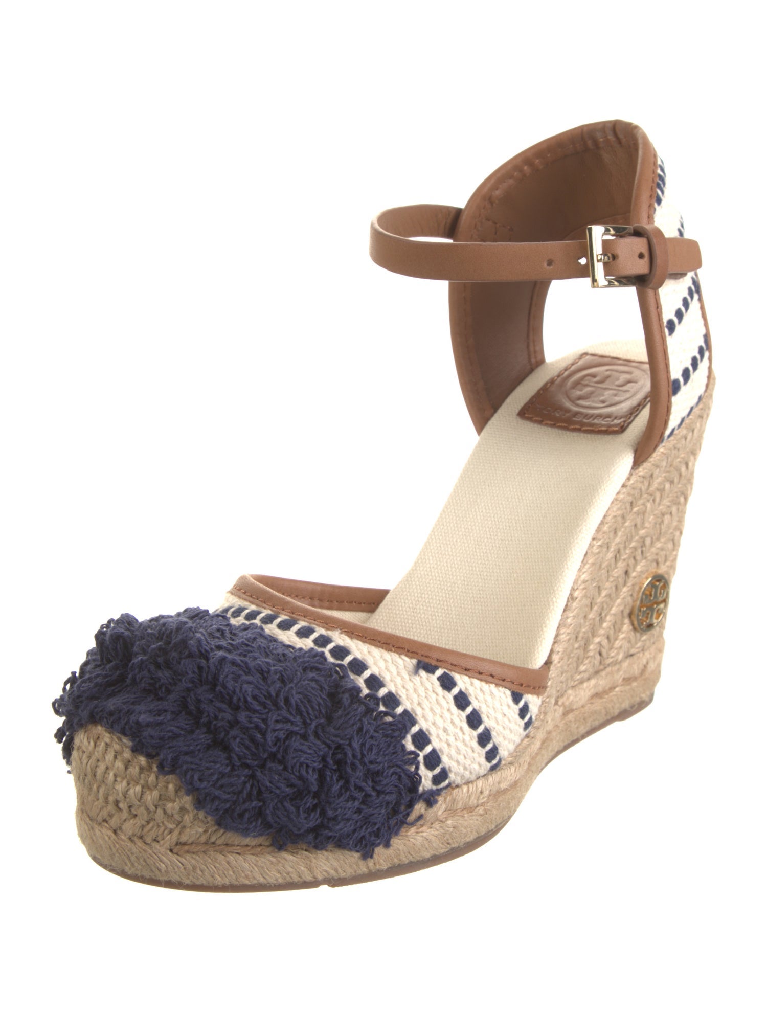 Tory Burch Canvas Striped Espadrilles