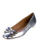 Tory Burch Leather Studded Accents Ballet Flats