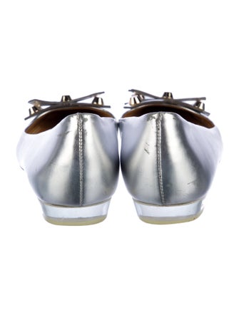 Tory Burch Leather Studded Accents Ballet Flats