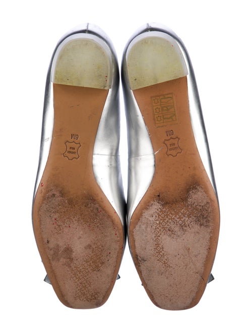 Tory Burch Leather Studded Accents Ballet Flats