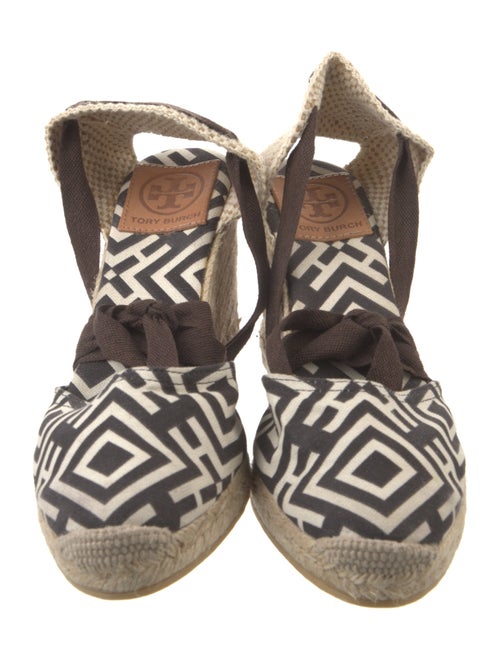 Tory Burch Canvas Printed Espadrilles