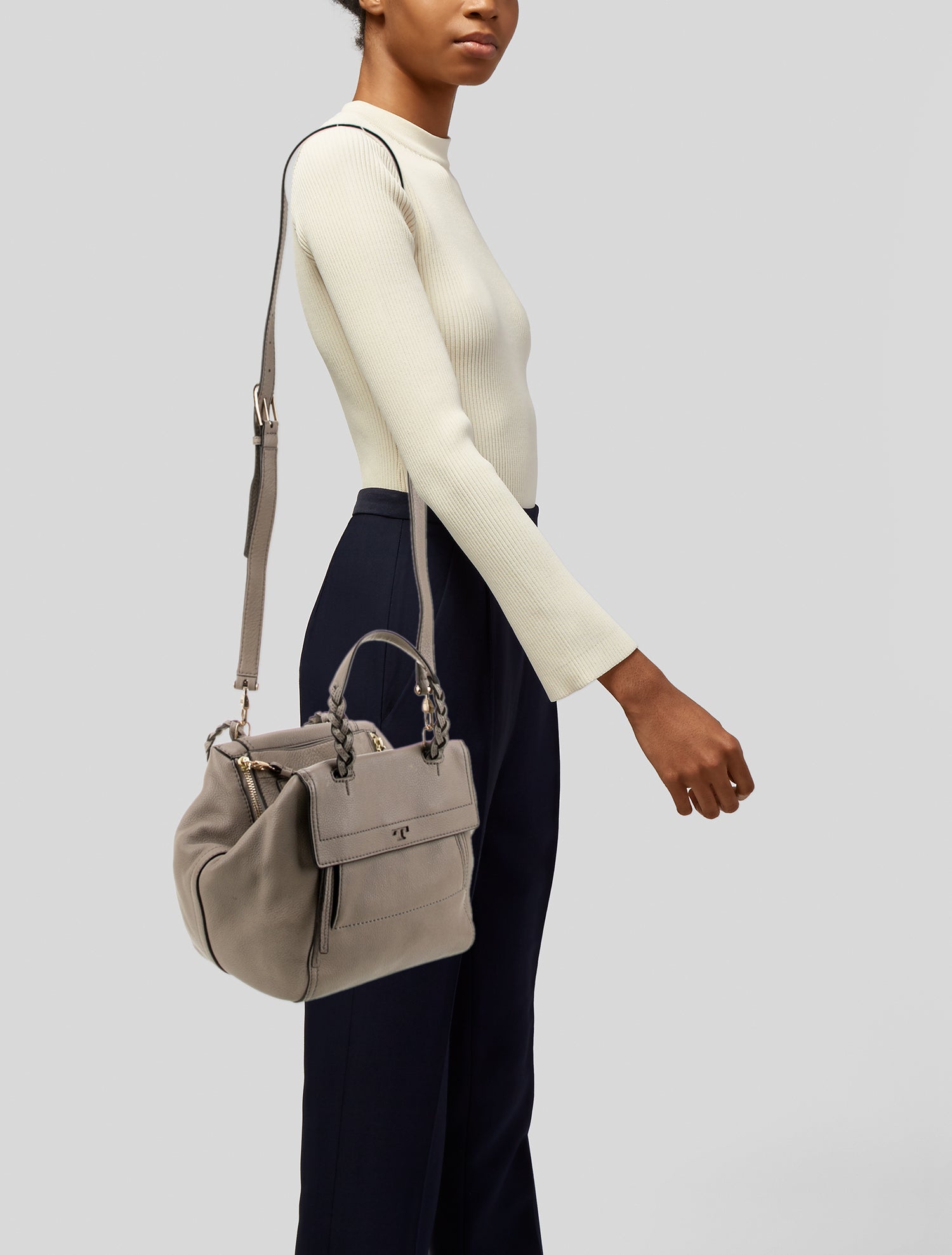 Tory Burch Leather Top Handle Bag