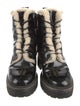 Tory Burch Patent Leather Combat Boots