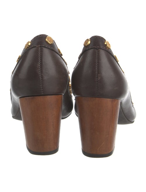 Tory Burch Signature Logo Leather Pumps