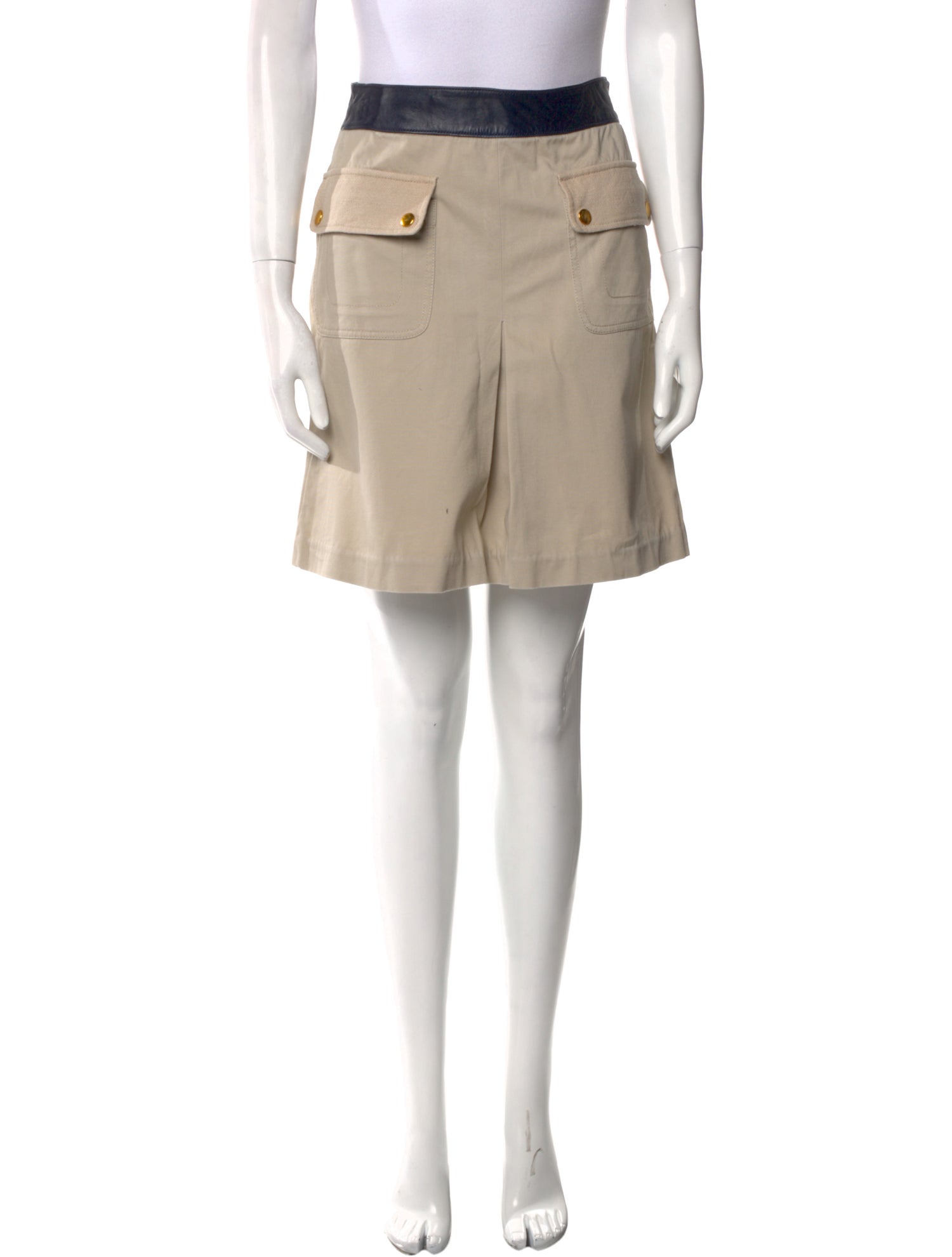 Tory Burch Pleated Accents Mini Skirt