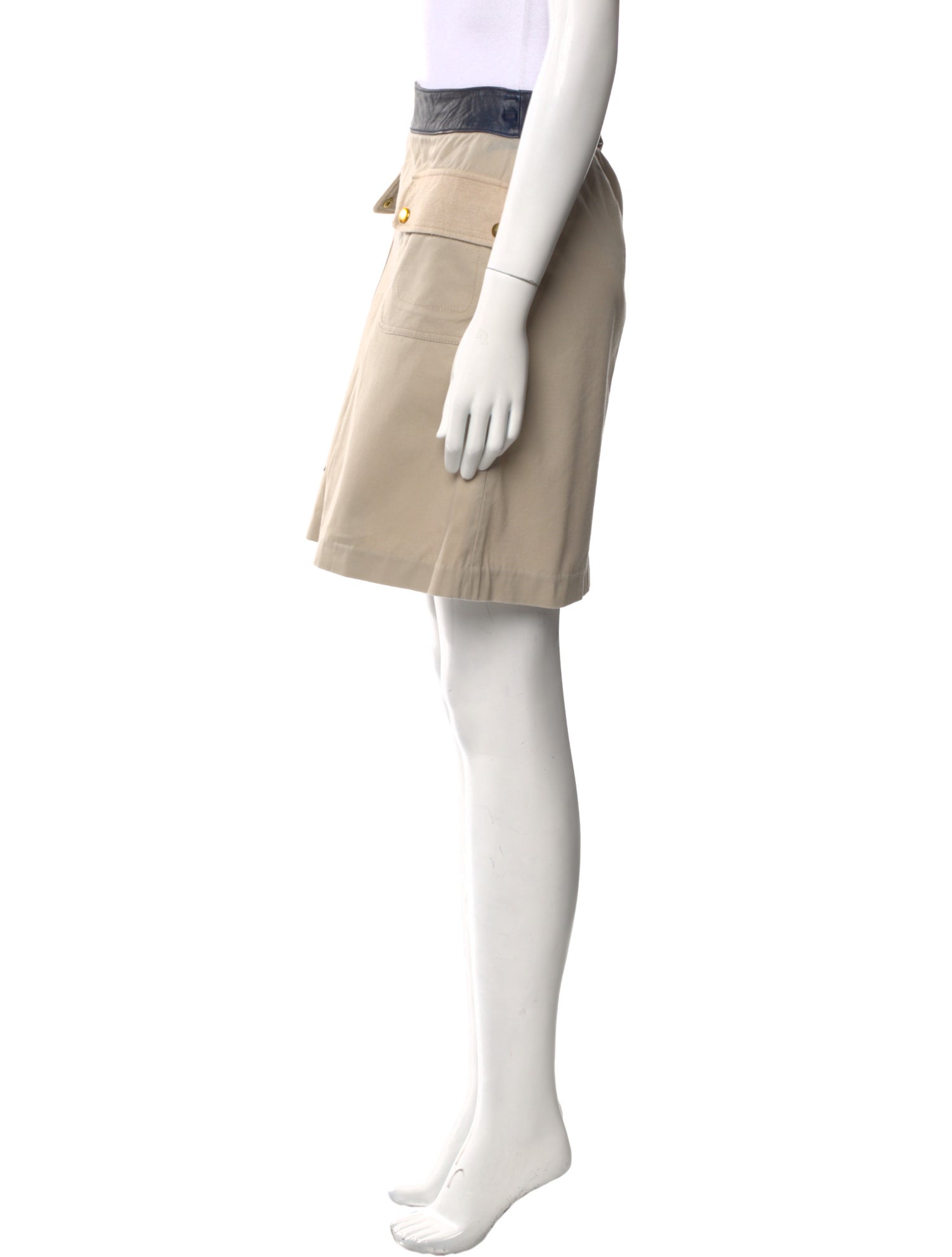 Tory Burch Pleated Accents Mini Skirt