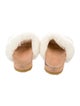Tory Burch Shearling Fur Trim Slides