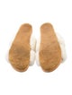 Tory Burch Shearling Fur Trim Slides