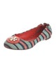 Tory Burch Canvas Striped Ballet Flats