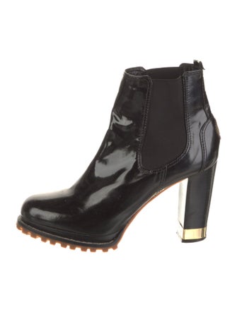 Tory Burch Patent Leather Chelsea Boots