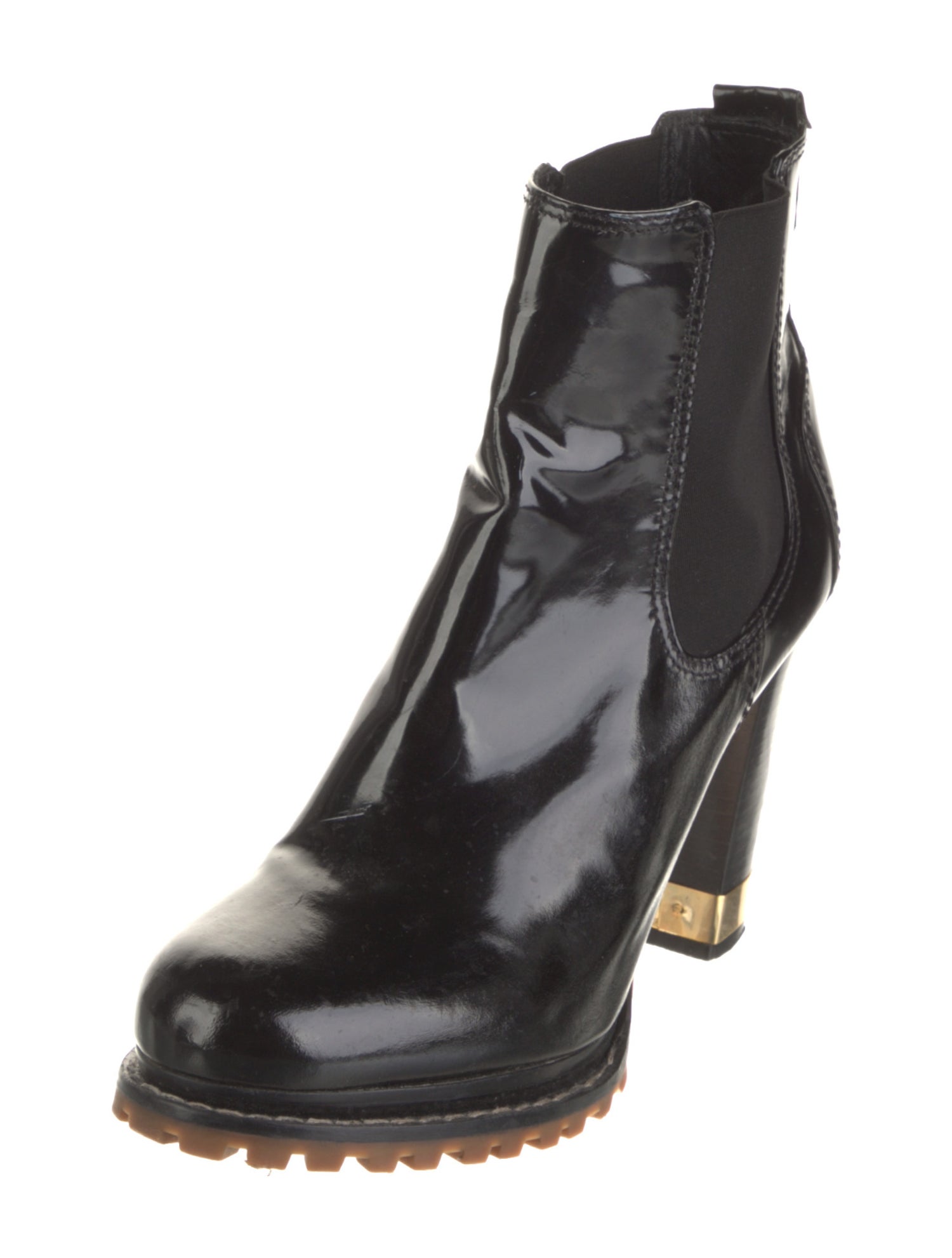 Tory Burch Patent Leather Chelsea Boots
