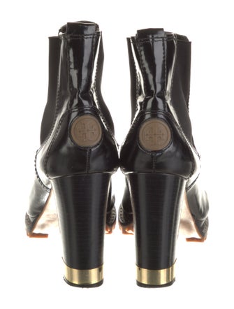 Tory Burch Patent Leather Chelsea Boots