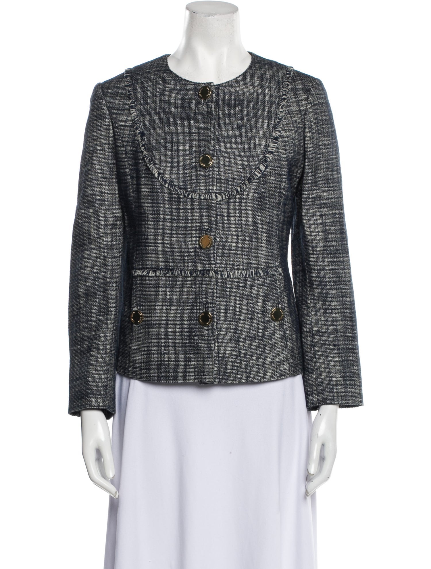 Tory Burch Tweed Pattern Evening Jacket