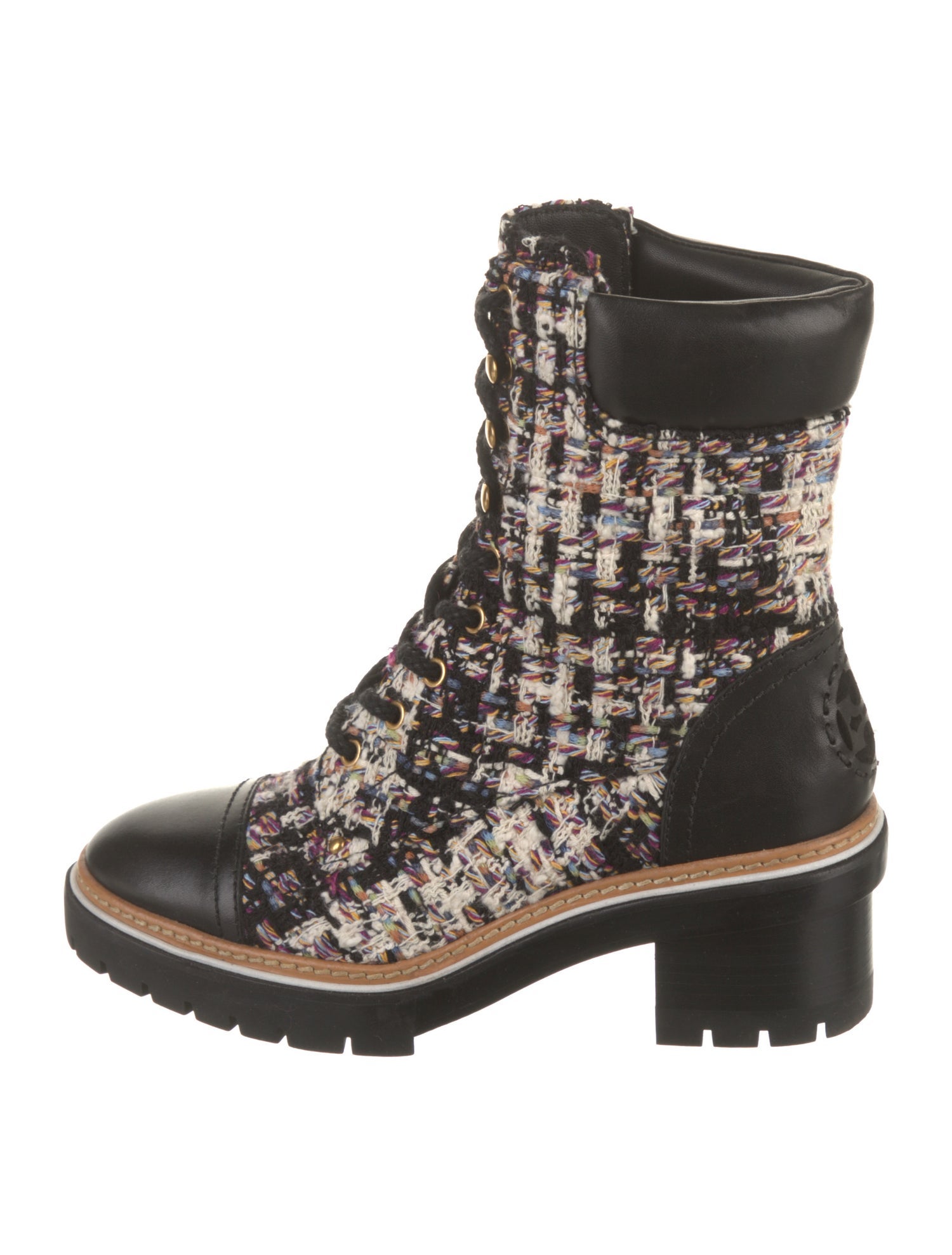 Tory Burch Leather Combat Boots