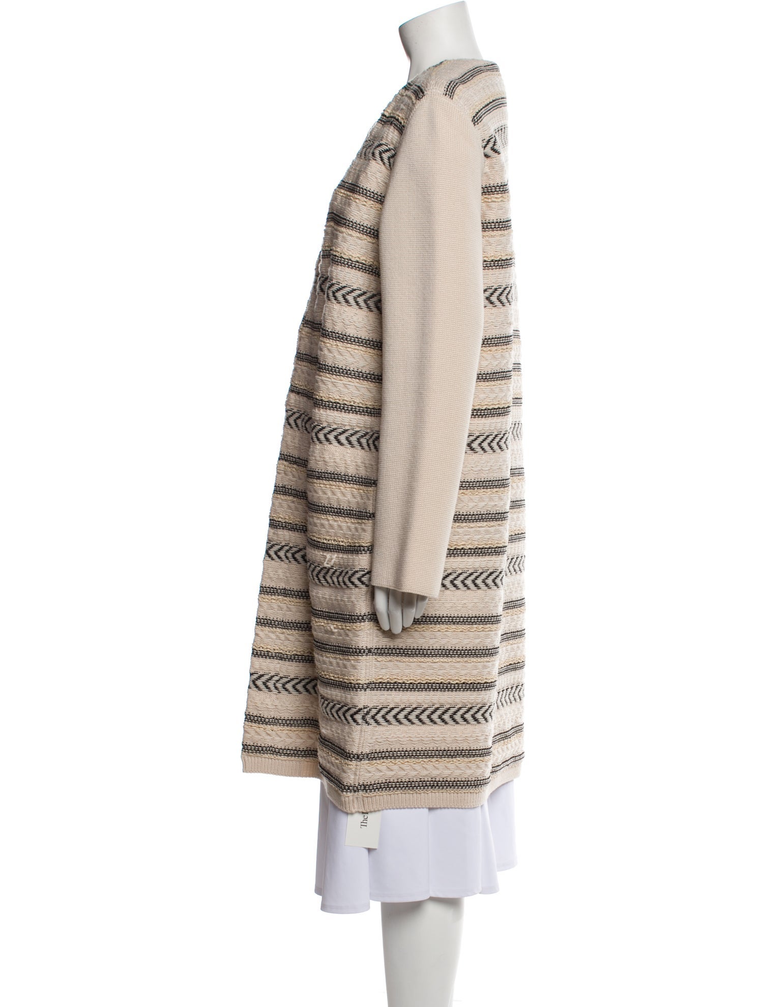 Tory Burch Wool Striped Coat