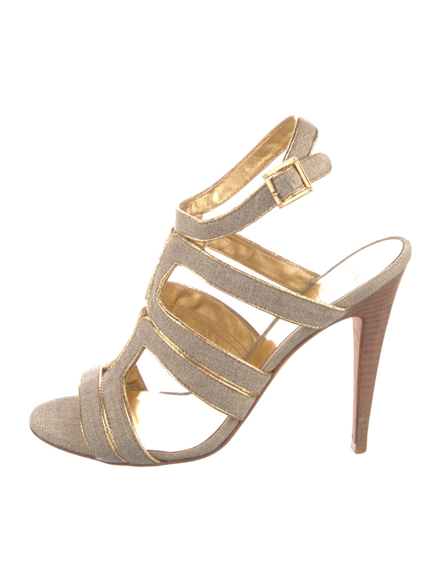 Tory Burch Canvas Gladiator Sandals