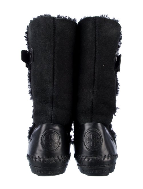 Tory Burch Suede Whipstitch Trim Boots