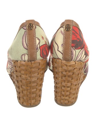 Tory Burch Flora Print Canvas Pumps