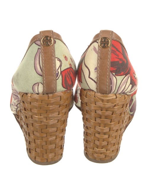 Tory Burch Flora Print Canvas Pumps