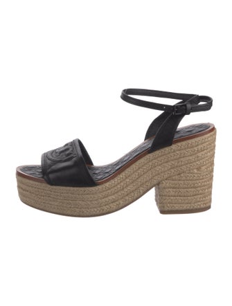 Tory Burch Leather Espadrilles