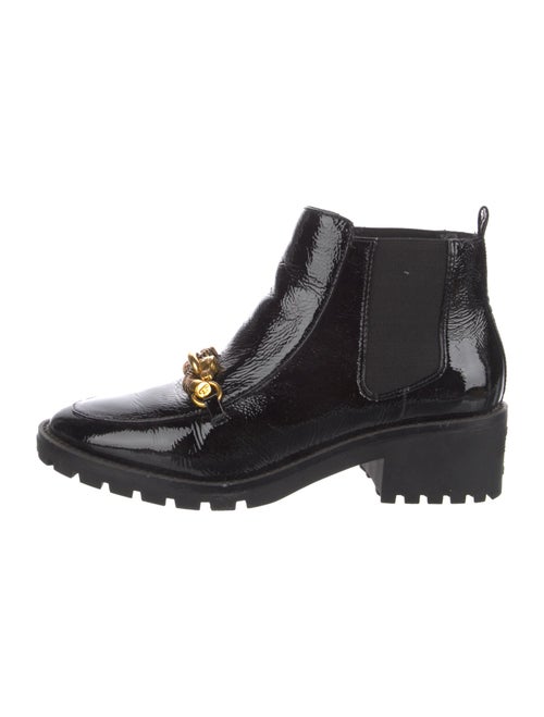 Tory Burch Patent Leather Combat Boots