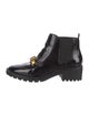 Tory Burch Patent Leather Combat Boots