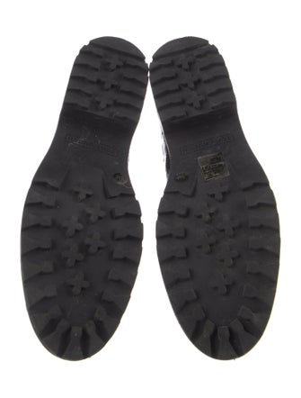 Tory Burch Patent Leather Combat Boots