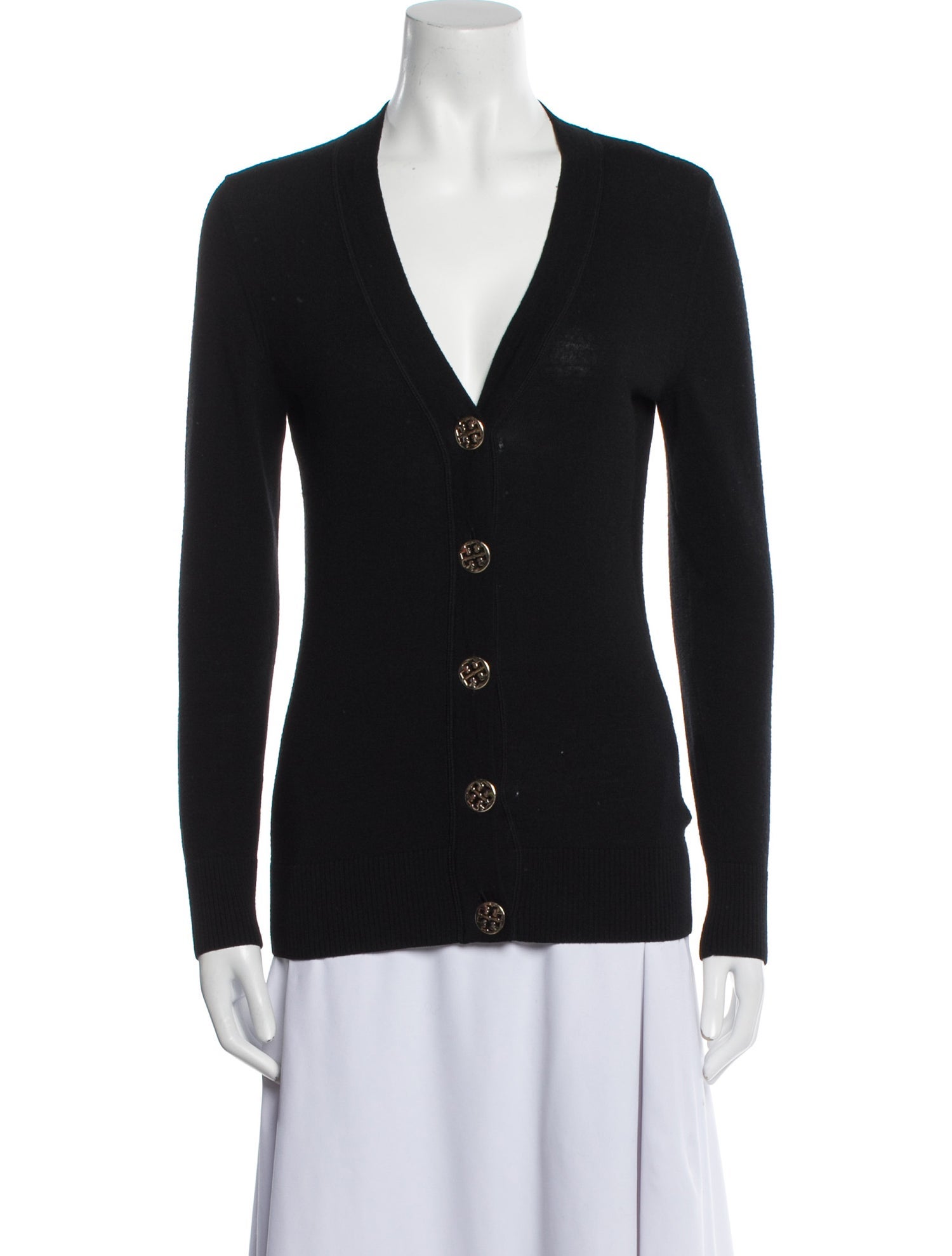 Tory Burch Merino Wool V-Neck Sweater