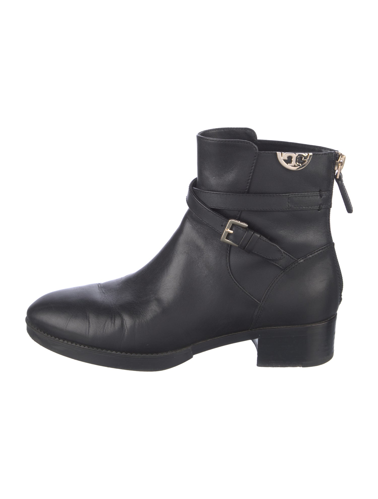 Tory Burch Leather Moto Boots