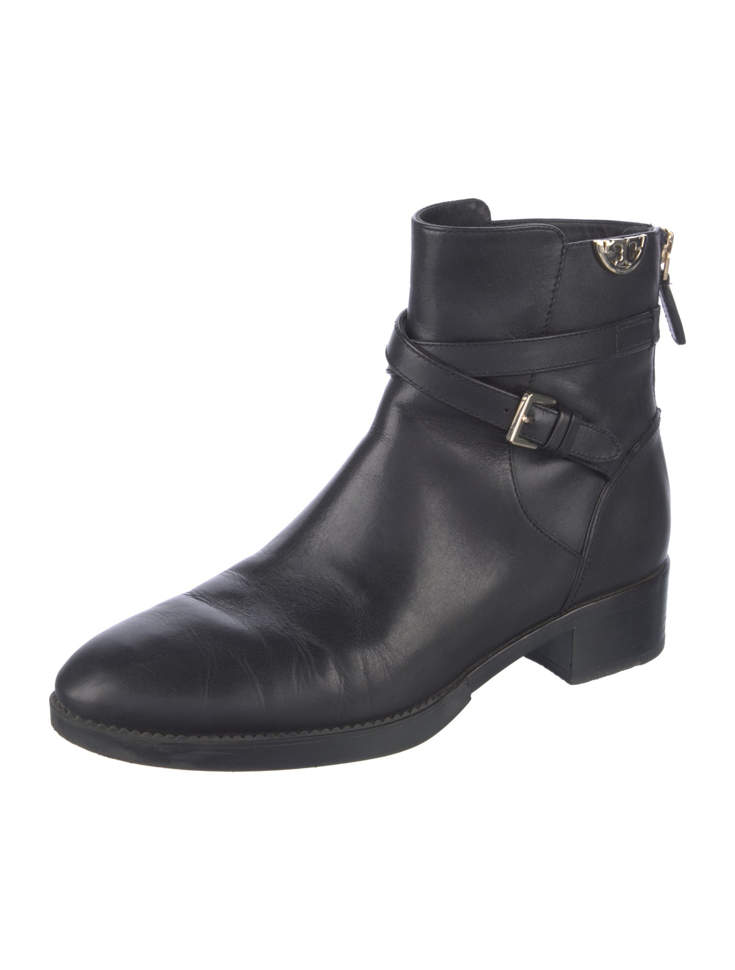 Tory Burch Leather Moto Boots