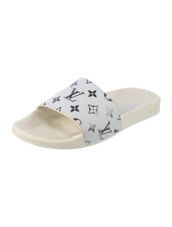 Louis Vuitton Leather Printed Slides