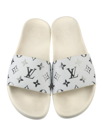 Louis Vuitton Leather Printed Slides