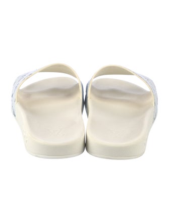 Louis Vuitton Leather Printed Slides