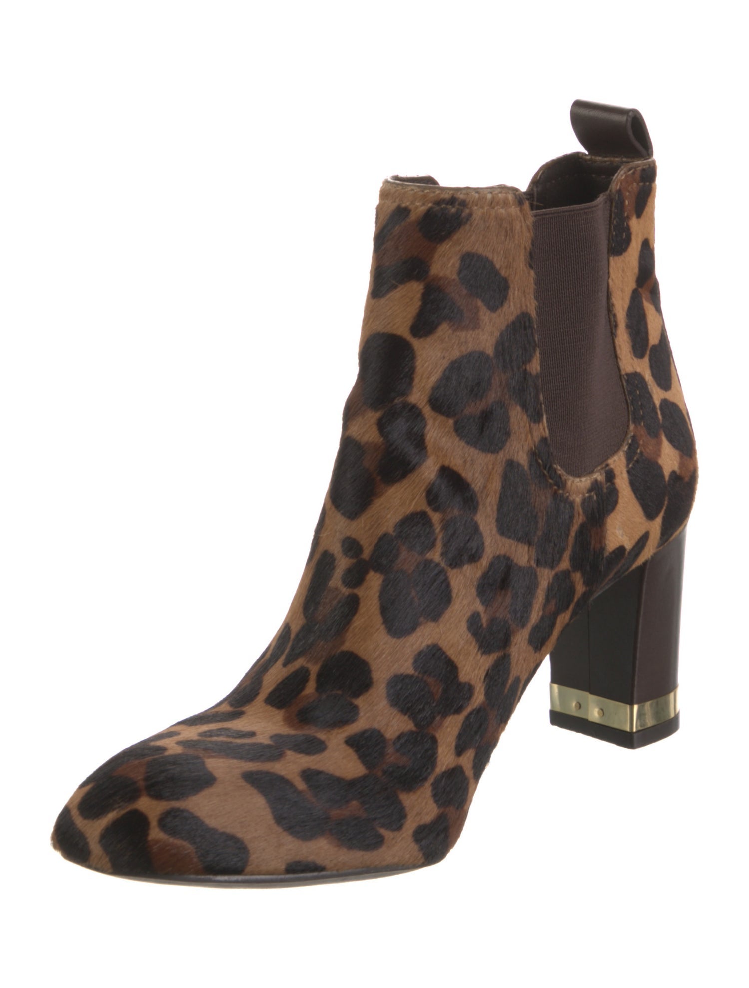 Tory Burch Ponyhair Animal Print Chelsea Boots