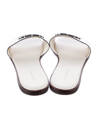 Tory Burch Leather Printed Slides