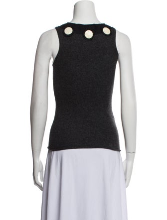 Tory Burch Cashmere Scoop Neck Top