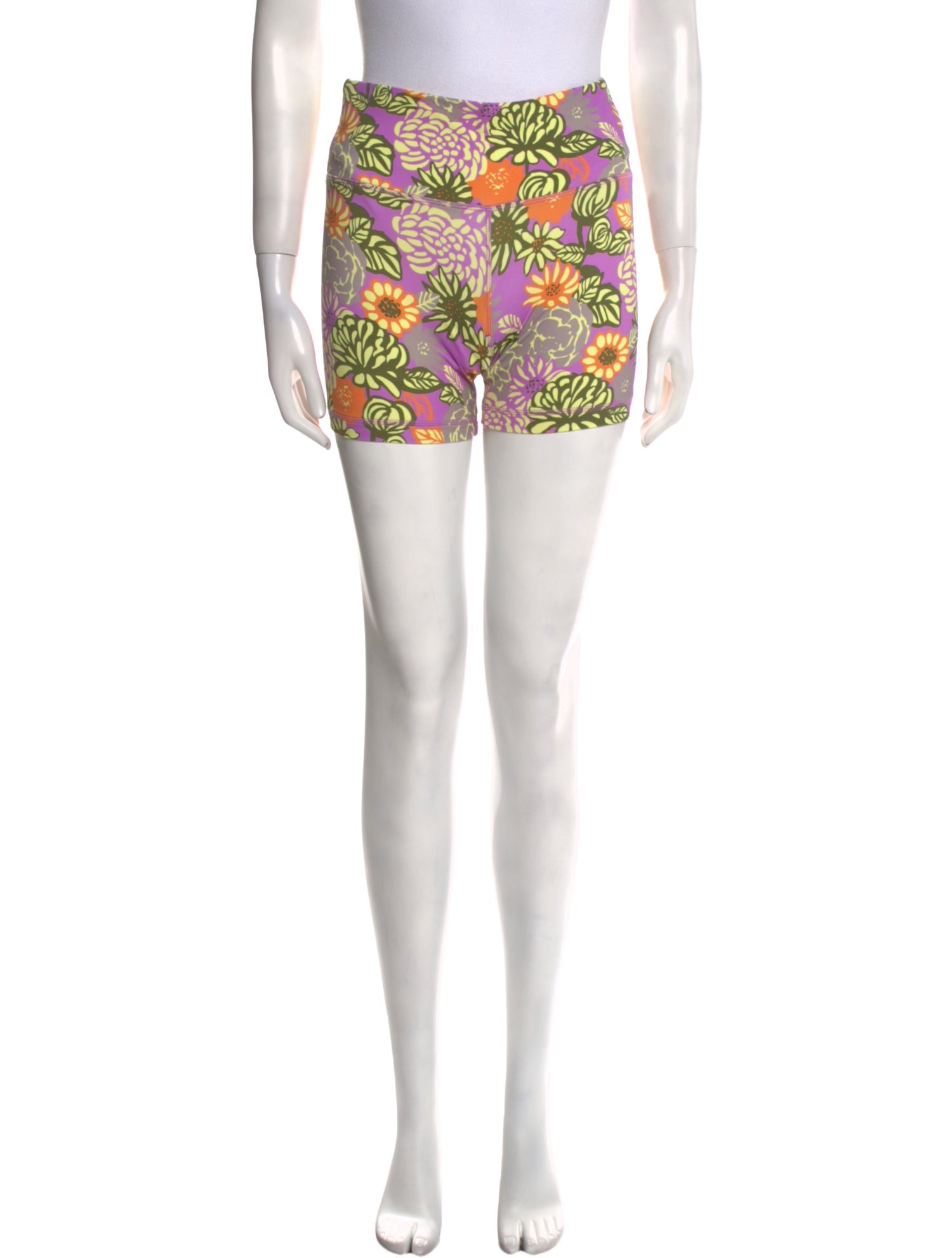 Tory Burch Floral Print Mini Shorts