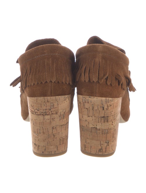 Tory Burch Suede Graphic Print Lace-Up Boots