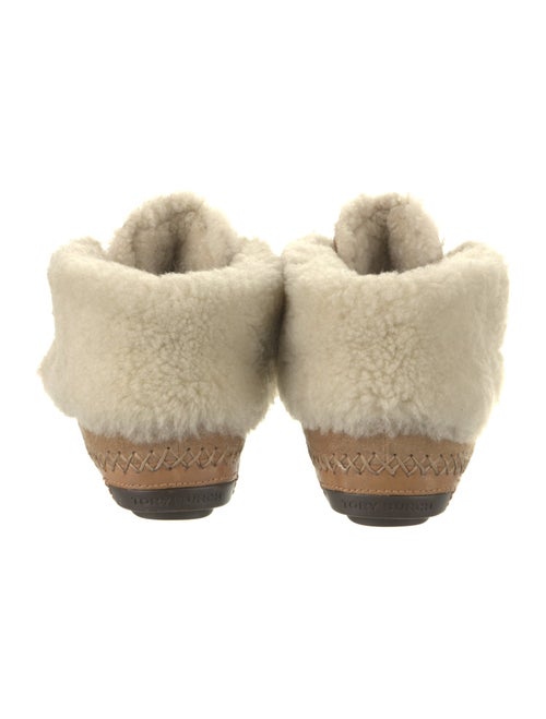 Tory Burch Suede Whipstitch Trim Lace-Up Boots