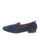 Tory Burch Suede Embroidered Accent Loafers