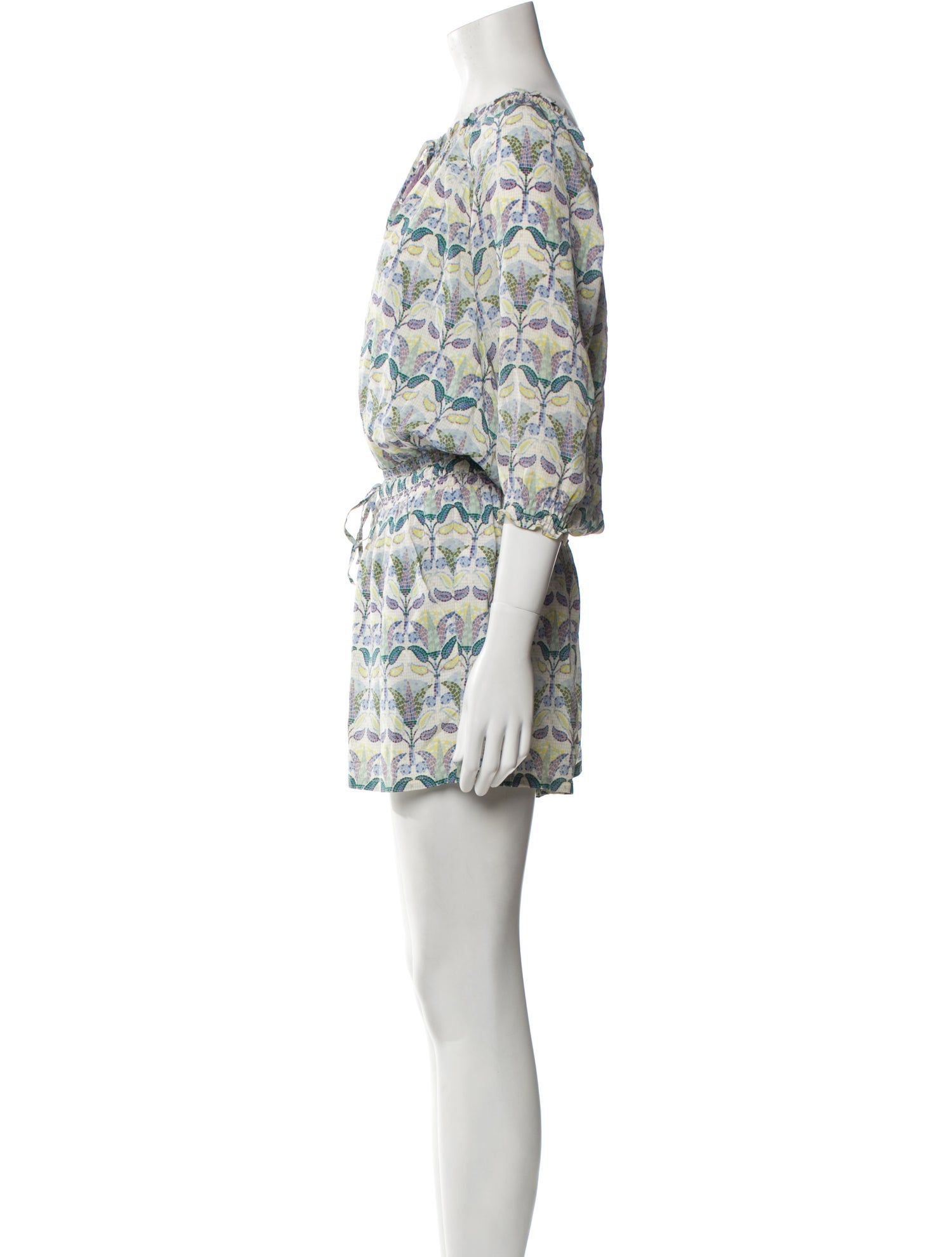 Tory Burch Silk Printed Romper