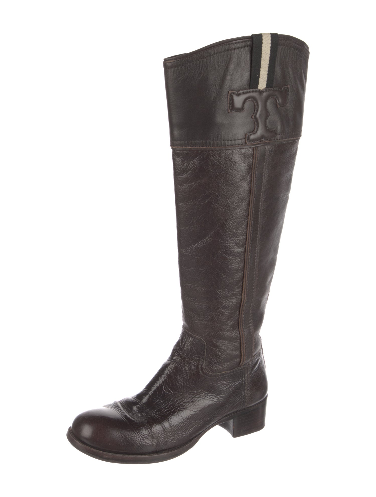 Tory Burch Leather Riding Boots