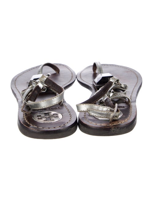 Tory Burch Leather T-Strap Sandals