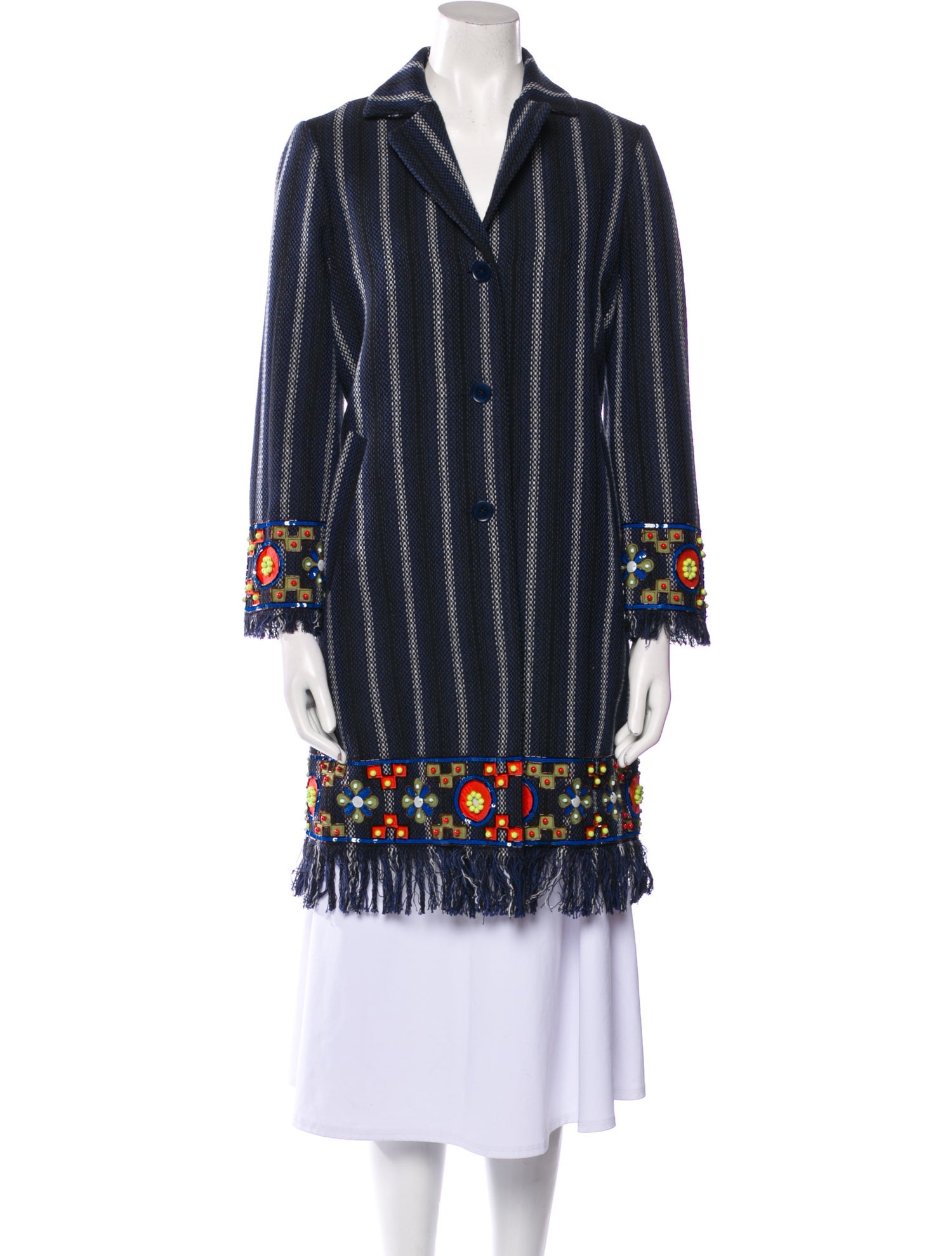 Tory Burch Striped Coat